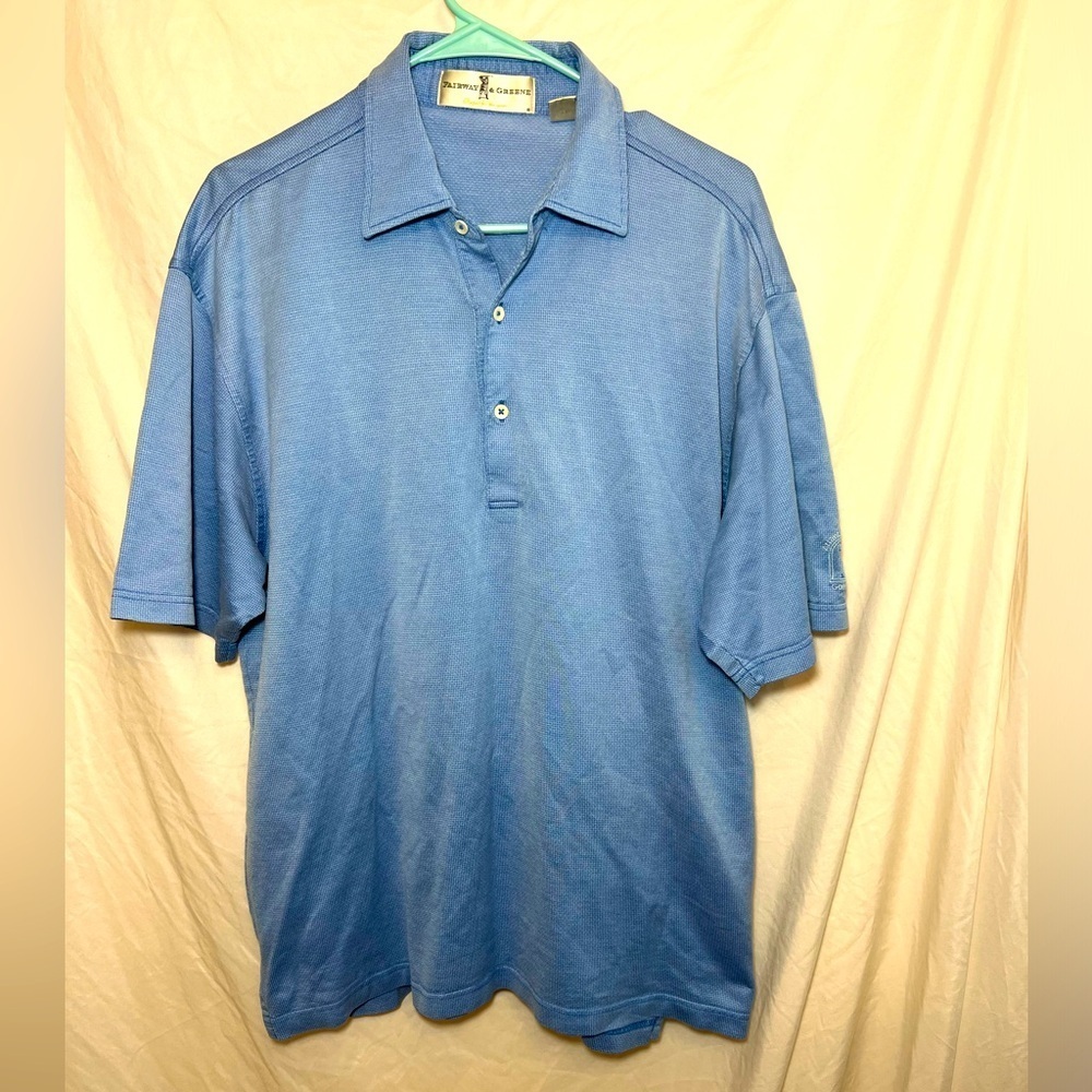 Fairway & Greene Golf Polo - Blue - Size Large